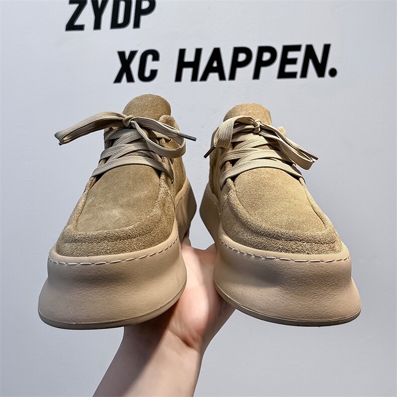 X4232-185新款男韩版潮流马丁靴英伦复古磨砂皮厚底工装板鞋,男装工装外套,星座1407-3