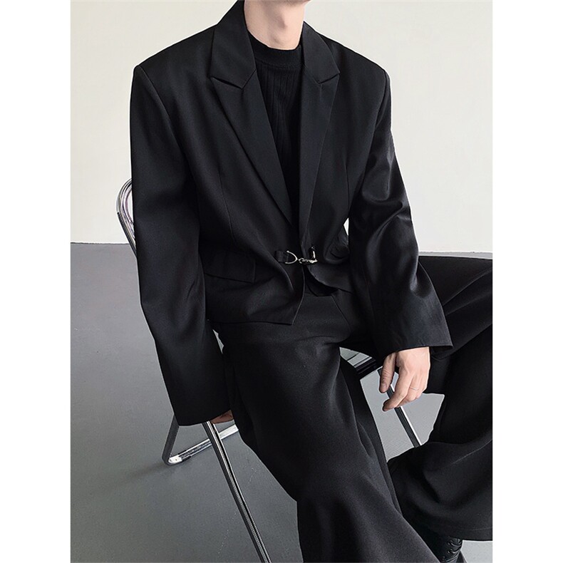韩系通勤穿搭短款西装外套男士cleanfit痞帅休闲西服XZ12P115,男装西服,星座512-1（原513-3）
