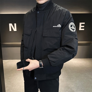 标80白鸭绒 男棒球领刺绣工装羽绒服棒球服 A329-YR3072-P215图片