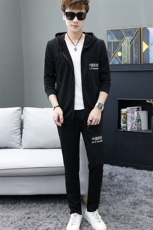 韩版潮流帅气休闲外套运动套装男士卫衣秋季一套衣服201/P50，男装套装，星座1506-1