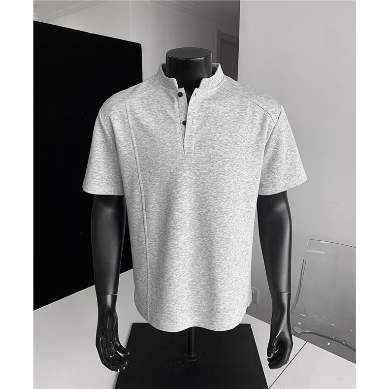 主推款夏季POLO衫正肩拼接男装短袖T恤大码休闲夏装上衣S430-特28，男装Polo衫，电商A233-1