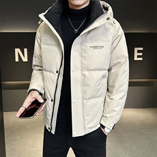 冬季店主风新款连帽羽绒服男短款保暖羽绒外套Y3680-P175，男装羽绒服，电商A239