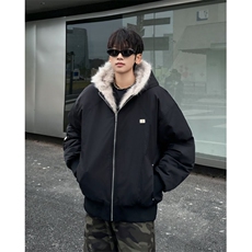 美式复古短款连帽毛领棉服棉衣设计感棉服外套MY950/P120，男装棉衣，星座221-5