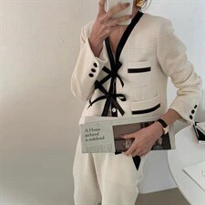 现货秋季新款小香风套装，女装职业装，芭尼家