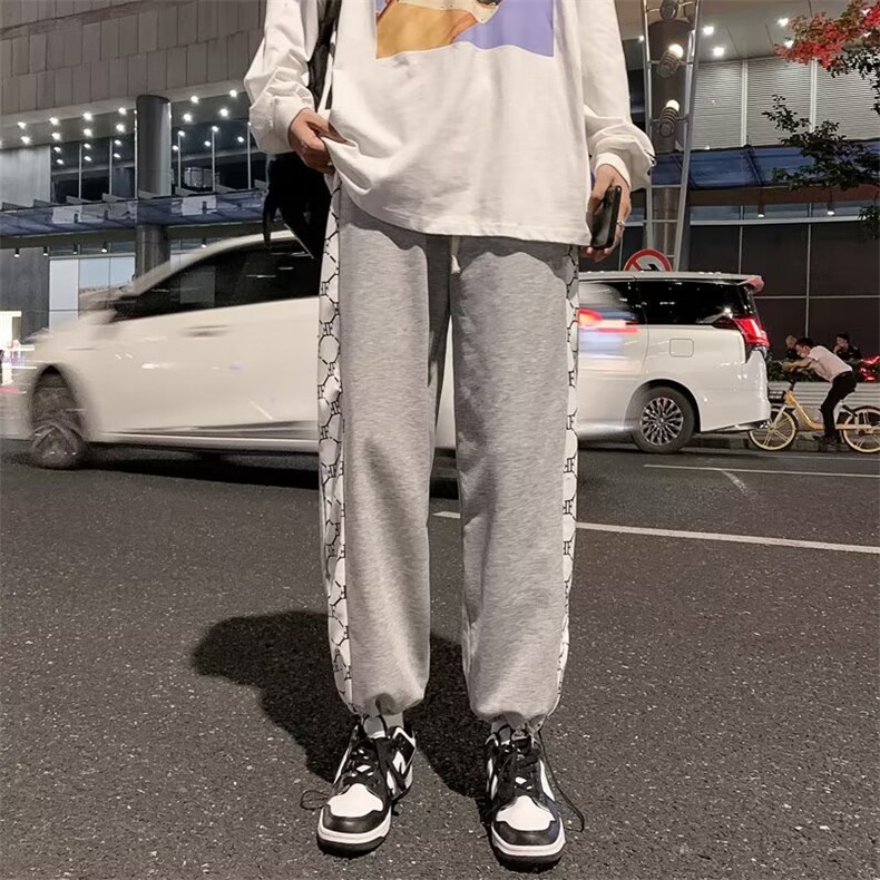 男秋季新款港风休闲裤束脚裤子K2825P25,男装休闲裤,星座1116-2