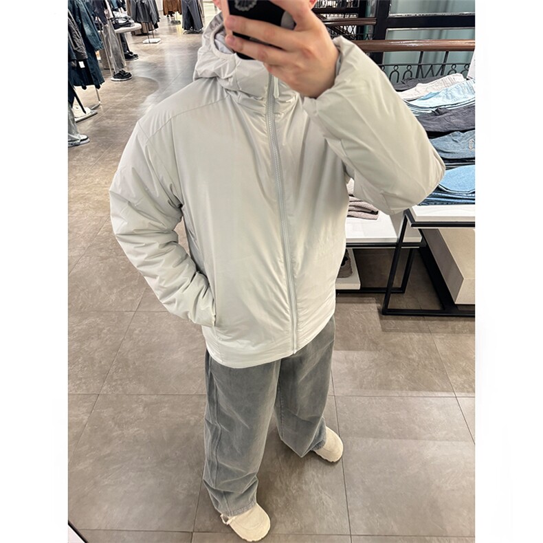 高品阿瞳木户外山系轻量化P棉休闲连帽棉衣棉服男女A1123-P125,男装棉衣,星座1505