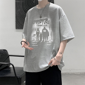 华夫格t恤男短袖男大码五分袖 大皂风 HT73374-P22图片