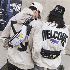 日系胸百搭ins运动单肩包腰包包男潮牌街头潮流个性斜挎包，鞋类箱包男包，星座510A-2