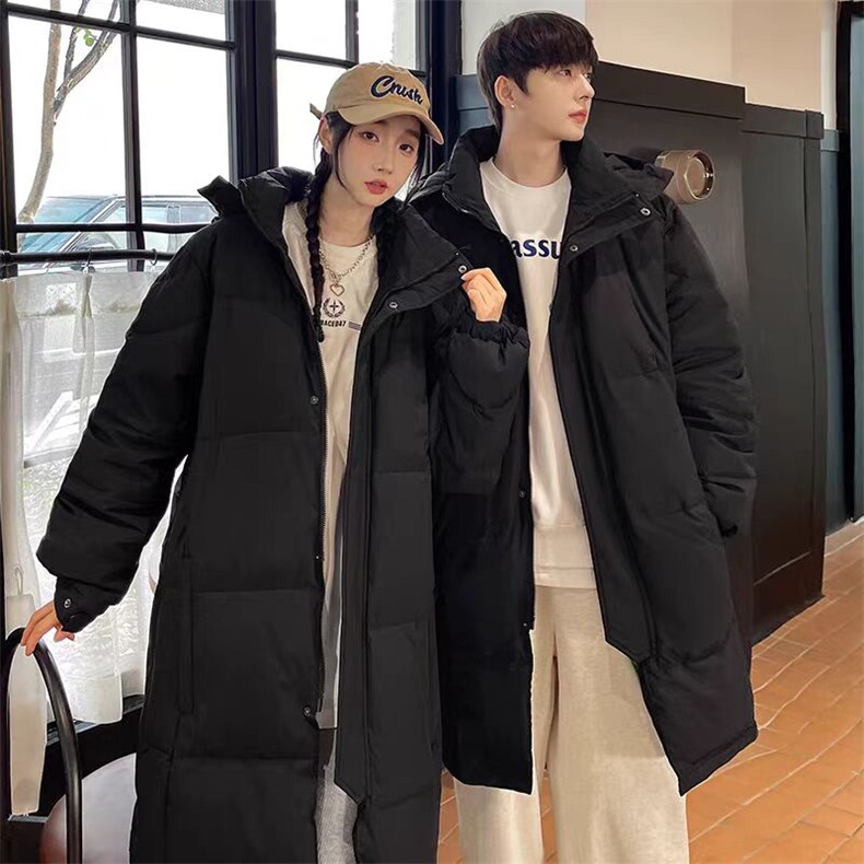 (网图)情侣长款羽绒服BT港风潮牌加厚连帽休闲313B-YJ921-P150,男装羽绒服,星座313B