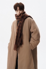 8XL-M90白鸭绒！特大码羽绒服日系绒面长款棉衣男YRFC03P268，男装羽绒服，电商D206-1