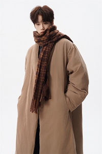 8XL-M 90白鸭绒！特大码羽绒服日系绒面长款棉衣男 YRFC03P268图片
