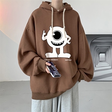 连帽卫衣男大码运动服帽衫外套WY2327-P35加绒款-P40，男装卫衣，电商A040