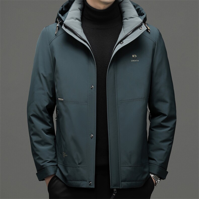 DF22441钱塘2020-2冬季厚款商务休闲连帽中年男士羽绒服P335图片