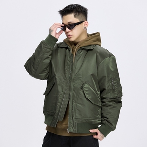 新款秋冬季潮牌宽松飞行员加厚夹克外套男 A436-980-P105148图片