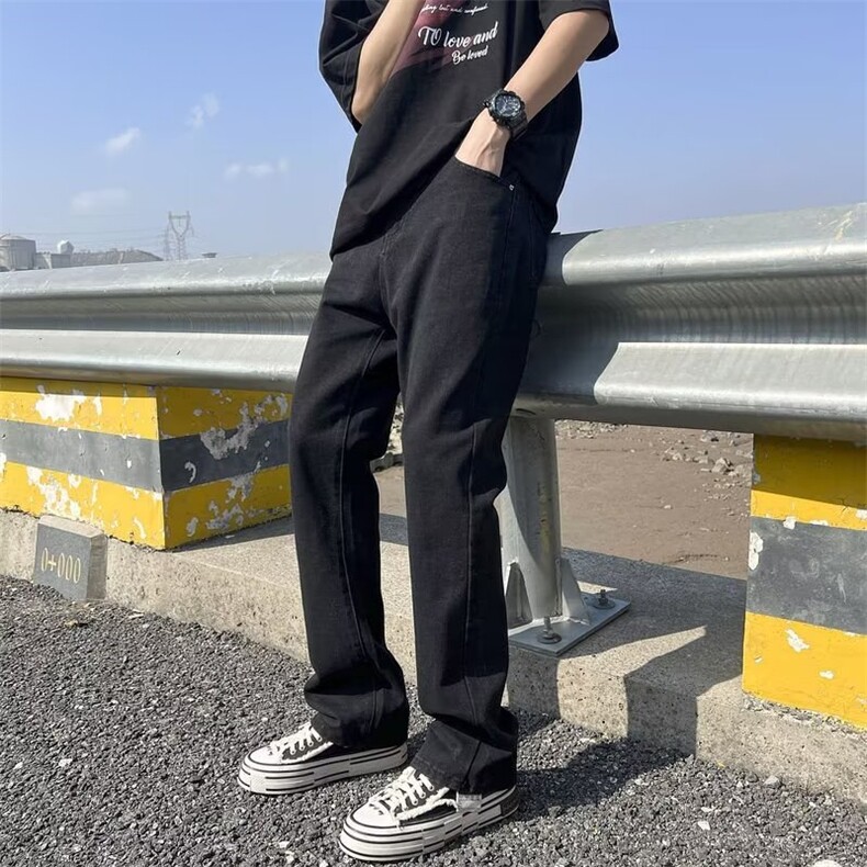 牛仔裤男秋季潮大码休闲裤子高街A740P45,男装牛仔裤,星座1116-2