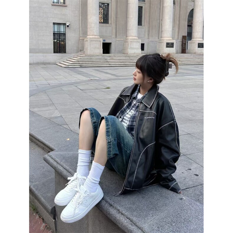【有货】cleanfit皮衣外套男春秋高级感痞帅飞行员夹克W190HH-P92,男装夹克,星座1007（原301D）