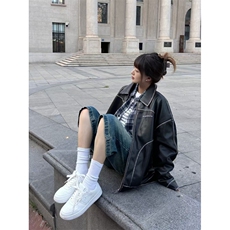 【有货】cleanfit皮衣外套男春秋高级感痞帅飞行员夹克W190HH-P92，男装夹克，星座1007（原301D）