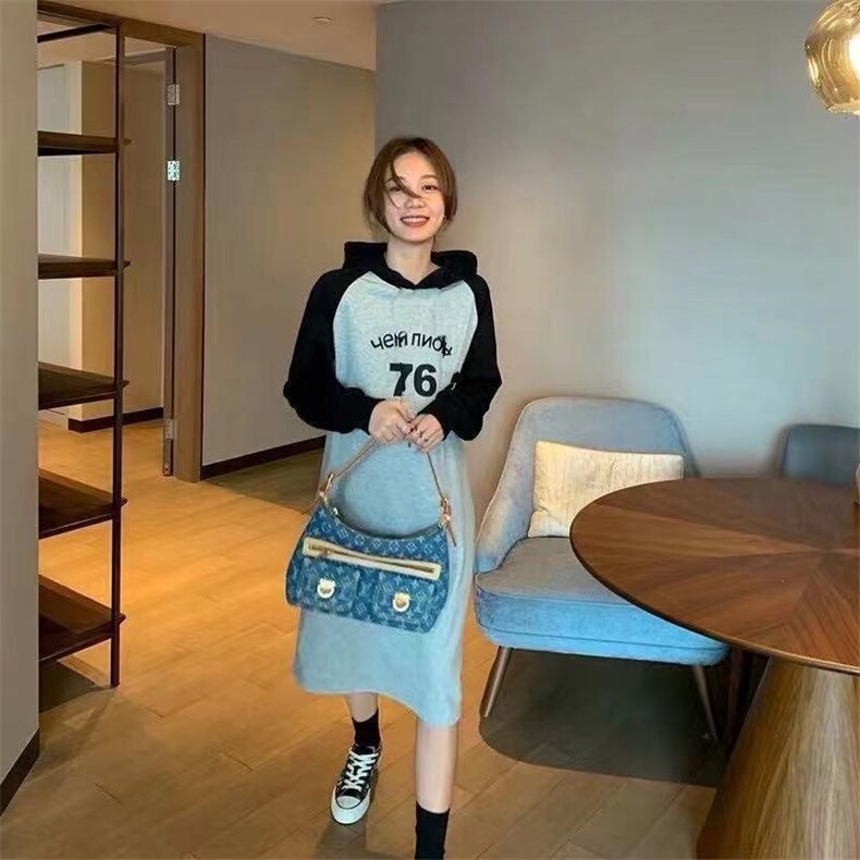 冬款加绒卫衣长款，女装卫衣/绒衫，寸汐