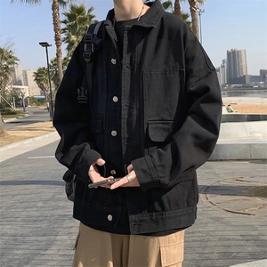 新款ins牛仔外套男秋冬季韩版潮流百搭衣服港风潮牌夹克CT57-P60图片