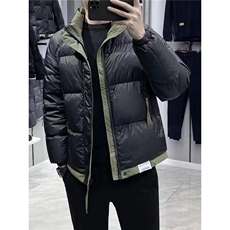 网络图现货美式潮牌男士短款冬季加厚90鸭绒棉服J9718-P95，男装棉衣，星座715-7