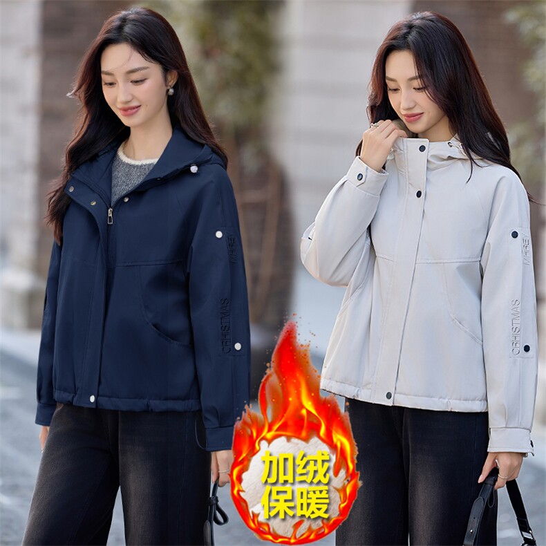 现货秒发2025冬装新款加厚保暖韩版休闲派克服棉衣棉服外套,女装派克服,星宇服饰