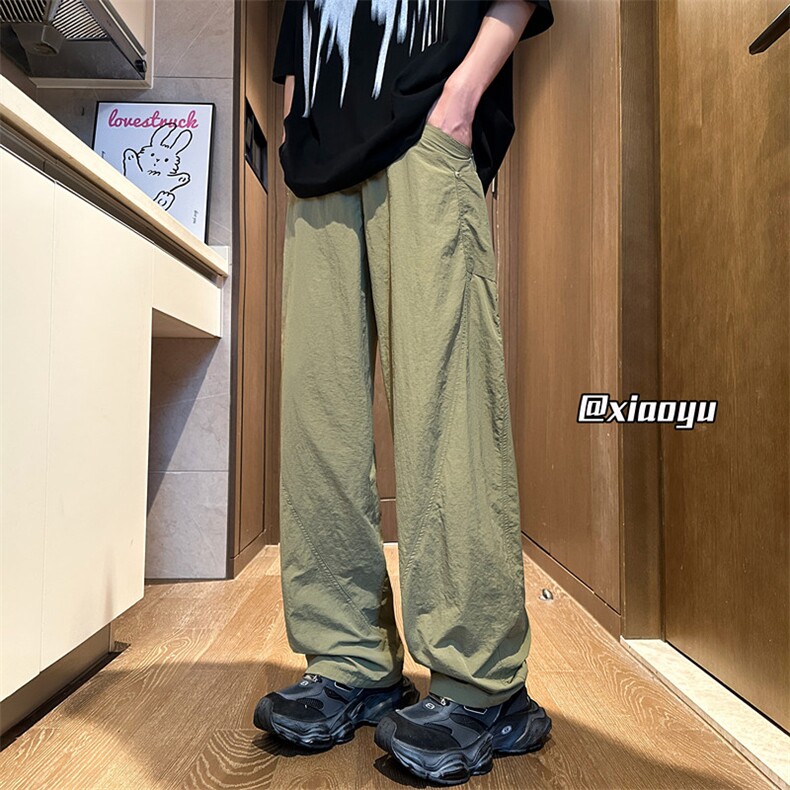 XZ616夏季薄款半松紧弯刀冰丝裤速干休闲裤TY2492M-5XLP55控78,男装休闲裤,星座512A（原616）