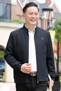 B-N9959男士2023年秋季新款长袖中老年休闲拉链夹克立领潮流P73图片