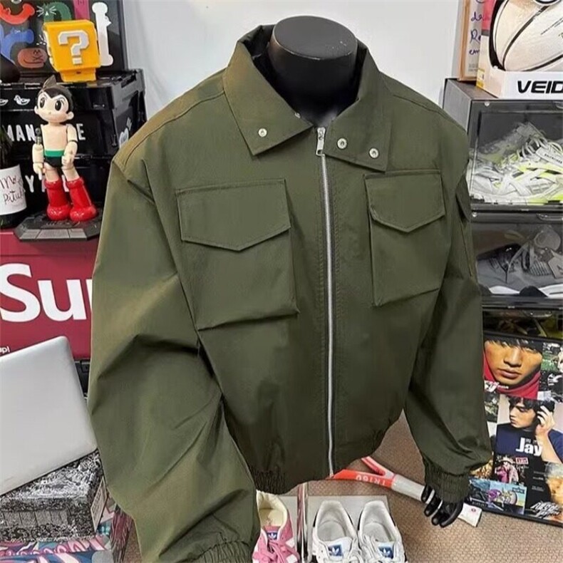 W9530-P68网图现货美式轻骑兵工装夹克潮牌短款冲锋衣高街外套,男装夹克,星座1608-2