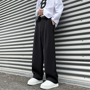 8XL-M 特大码休闲百搭垂坠感西裤直筒宽松长裤西装裤男K926P55图片