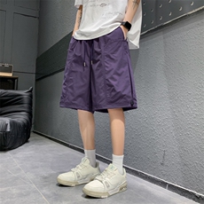 夏季工装短裤男ins潮牌日系休闲百搭潮流痞帅五分裤子DK02512-P45，男装牛仔裤，星座308B-2