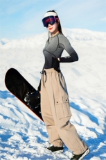 2025冬季户外山系防水保暖滑雪裤男女时尚登山裤K1157J加绒-P110，男装休闲裤，电商A001