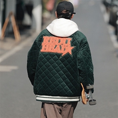 冬款青少年时尚毛巾绣棉服假两件连帽外套男士8135-P140控价178，男装棉衣，电商A441-1