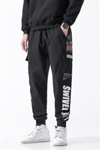 M-9XL 男日系工装束脚休闲裤纯棉印花5032-1_M-4XLP55 5XL-9XLP65图片