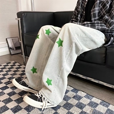 牛仔裤男秋季潮大码休闲裤子高街XK5009P43，男装牛仔裤，星座1116-2