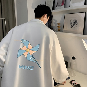 麂皮绒夹克男大码立领褂子外套JK85112-P68 加绒款-P78图片