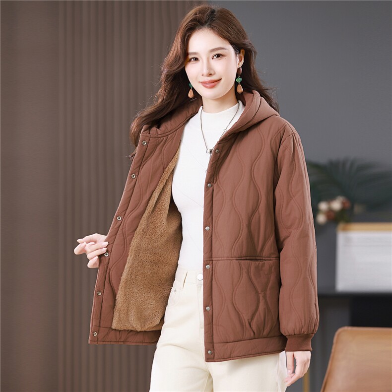 2025年冬季休闲棉服,女装棉衣/棉服,悦见她