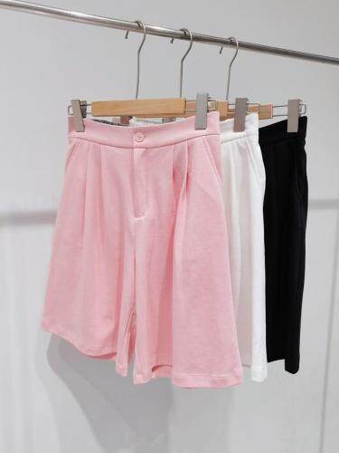现货、简约、时尚、质地柔软舒适短裤，女装，素墨