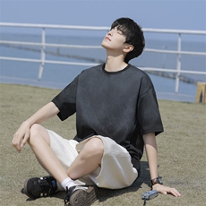 7A抗菌夏季大码潮流时尚动漫印花男士短袖，男装T恤，星座1107-1