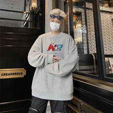 华夫格！华夫格上衣男圆领华夫格卫衣男大码长袖t恤男HY227-特P23，男装T恤，电商B367