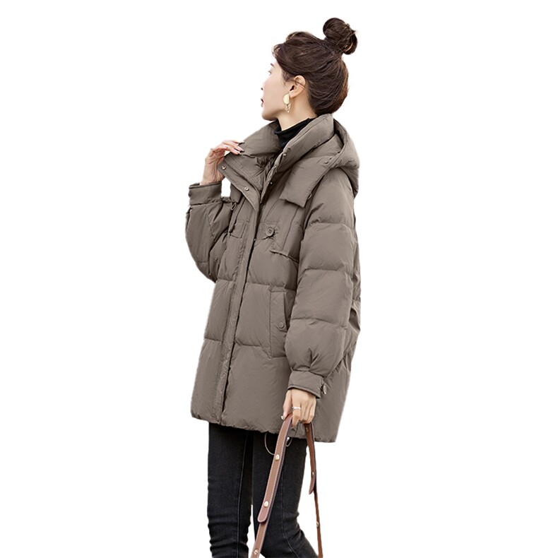 年货节现货羽绒服女2023年冬季新款女装时尚休闲连帽冬季外套,女装羽绒服,关键词
