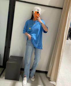 夏季新款笑脸T恤，女装T恤，郦歌贝妮