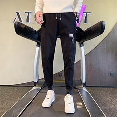 社会小伙2025春季新品休闲裤修身束脚刺绣长裤男生裤子901H22P48，男装休闲裤，星座901