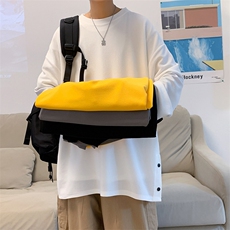 T3088/P25春装现货排扣开叉长袖排口T恤男打底衫宽松大码上衣，男装T恤，电商A141