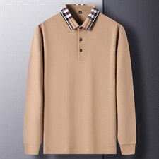 BJ22572钱塘2020-2中青年男士春秋新款时尚休闲简约长袖T恤P60，男装T恤，钱塘207-2
