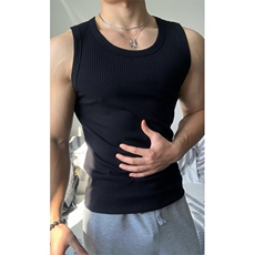重磅无袖显肌肉螺纹背心男运动休闲健身坎肩打底NBV809-特价14，男装背心/马甲，电商A007