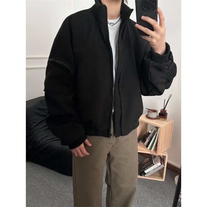 JK217LL-特P70cleanfit飞行员夹克外套男春秋款美式廓形棒球服,男装夹克,星座1007（原301D）