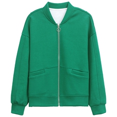 卫衣开衫外套女春秋2023年新款短款中老年妈妈大码休闲薄款棒球服，女装卫衣/绒衫，璐依舞