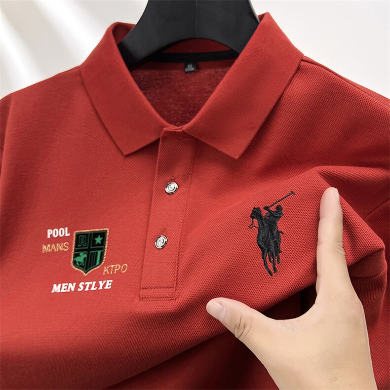 POLO衫主推数据好大货备足长期款高品质大,男装Polo衫,钱塘207-1
