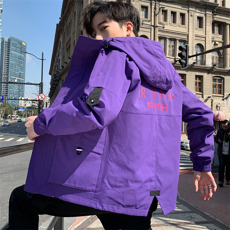 男士秋季新款韩版夹克男潮牌百搭休闲夹克连帽外套A112-jk115-P75,男装夹克,星座1206（原A206）