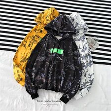 703-W195秋冬薄绒卫衣数码印花潮流卫衣，男装卫衣，星座703